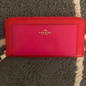 Coach Multicolored Zip Around Wallet